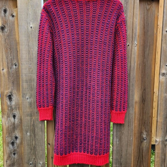 Cocogio Knit Sweater Dress Women's Size Small WOOL Blend - Picture 5 of 5